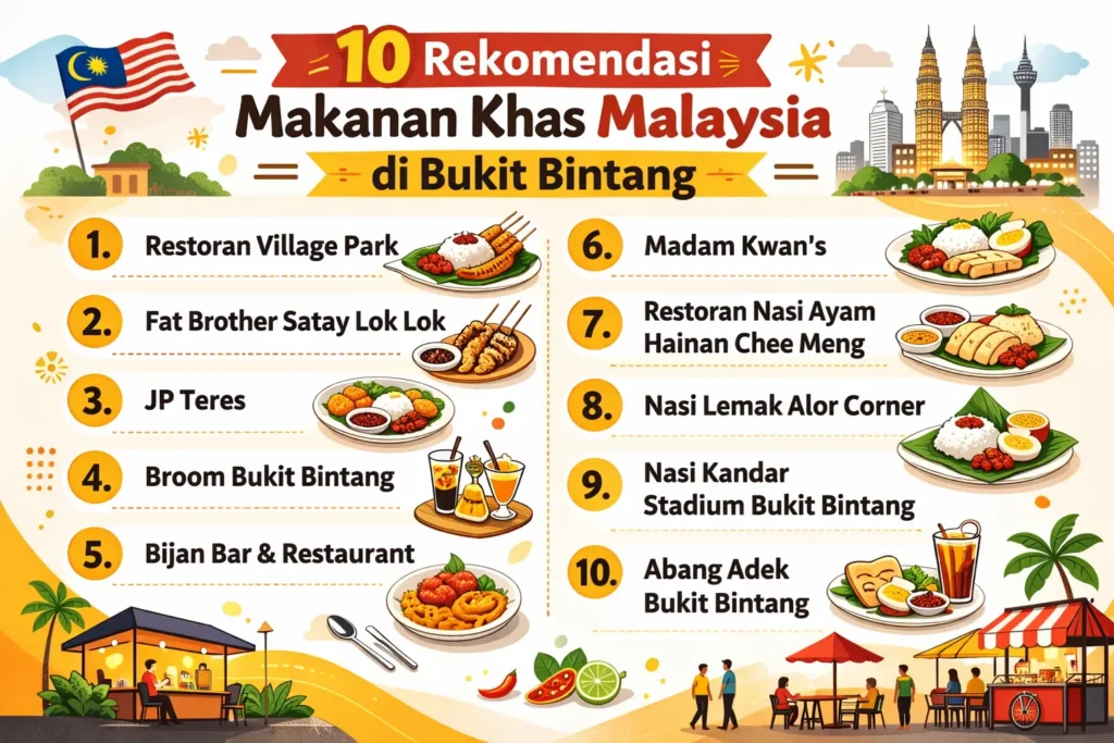 10 rekomendasi makanan khas malaysia di bukit bintang