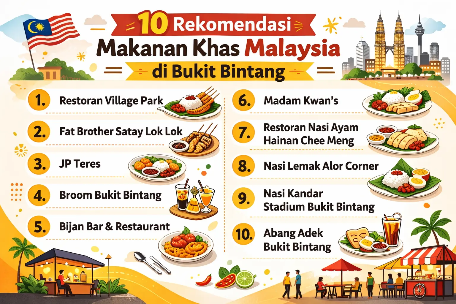 10 rekomendasi makanan khas malaysia di bukit bintang
