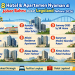 8 Hotel dan apartemen nyaman di Johor Bahru dekat Legoland terbaru 2026 seperti Legoland Malaysia Hotel, Ramada Meridin, hingga Almas Suites Puteri Harbour