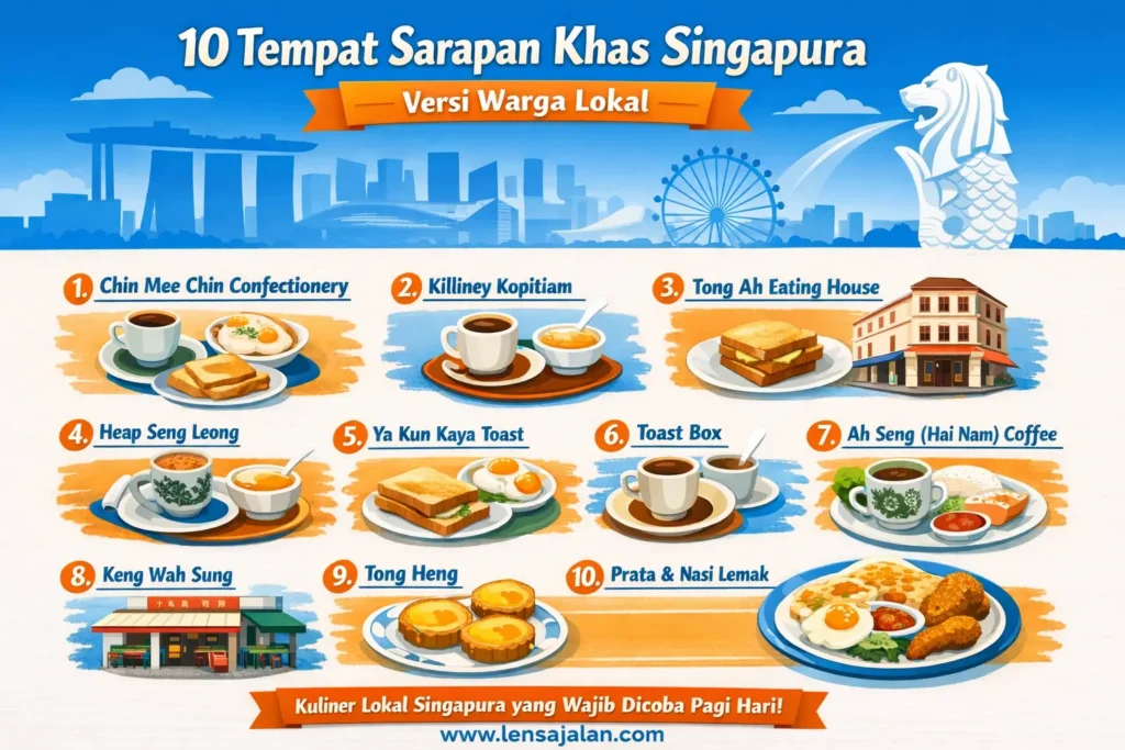 10 sarapan khas singapore