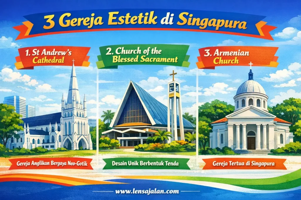 3 gereja estetika di singapura