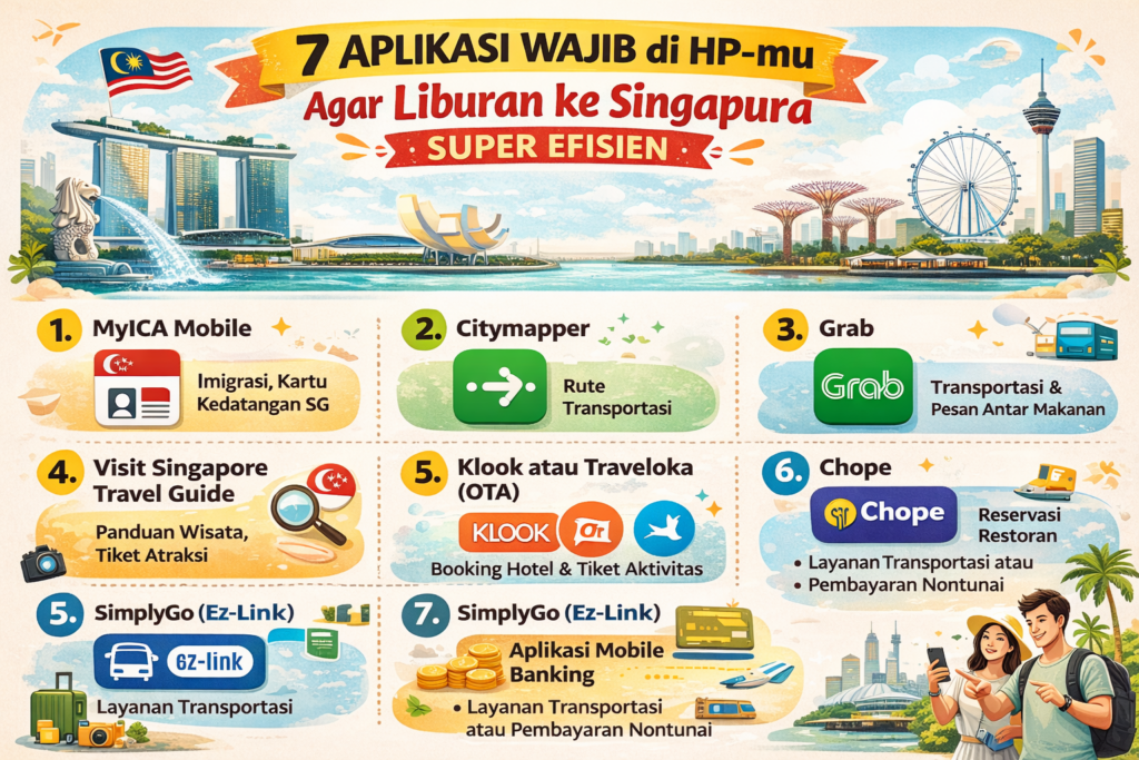 aplikasi wajib untuk turis ke singapore