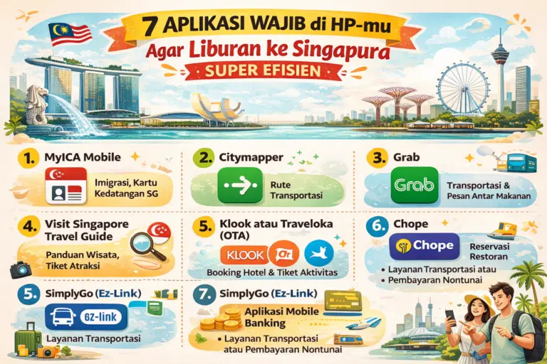 7 aplikasi wajib untuk ke singapura