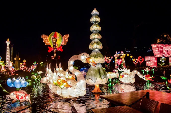taman lampion di batu night spectacular