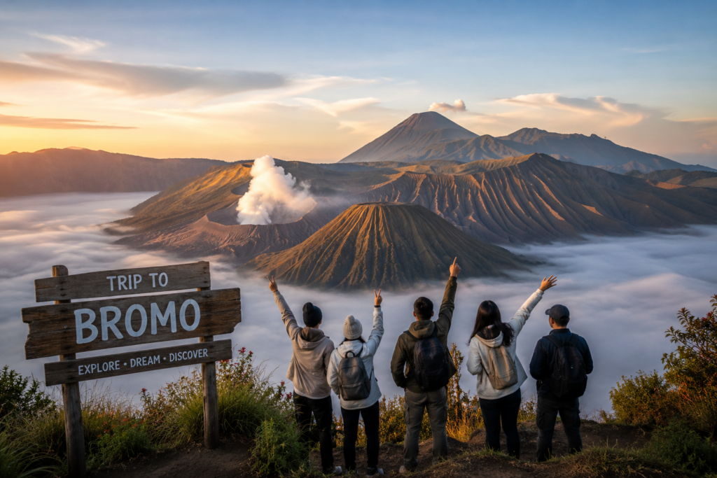 liburan ke bromo bersama keluarga dan teman