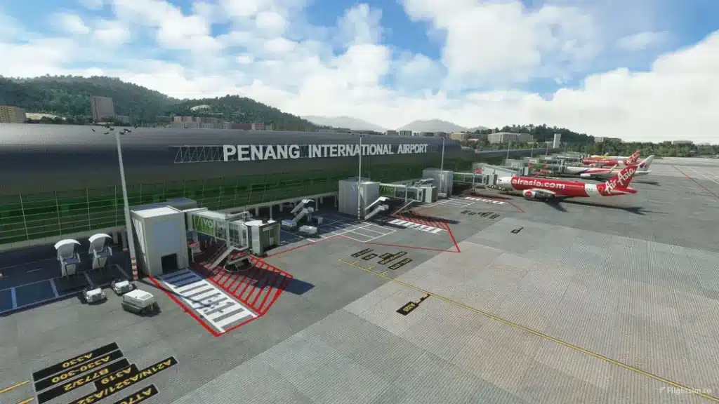 penang international airport penang international airport tampak atas