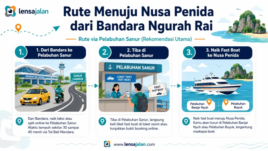 Rute Menuju Nusa Penida dari Bandara Ngurah Rai
