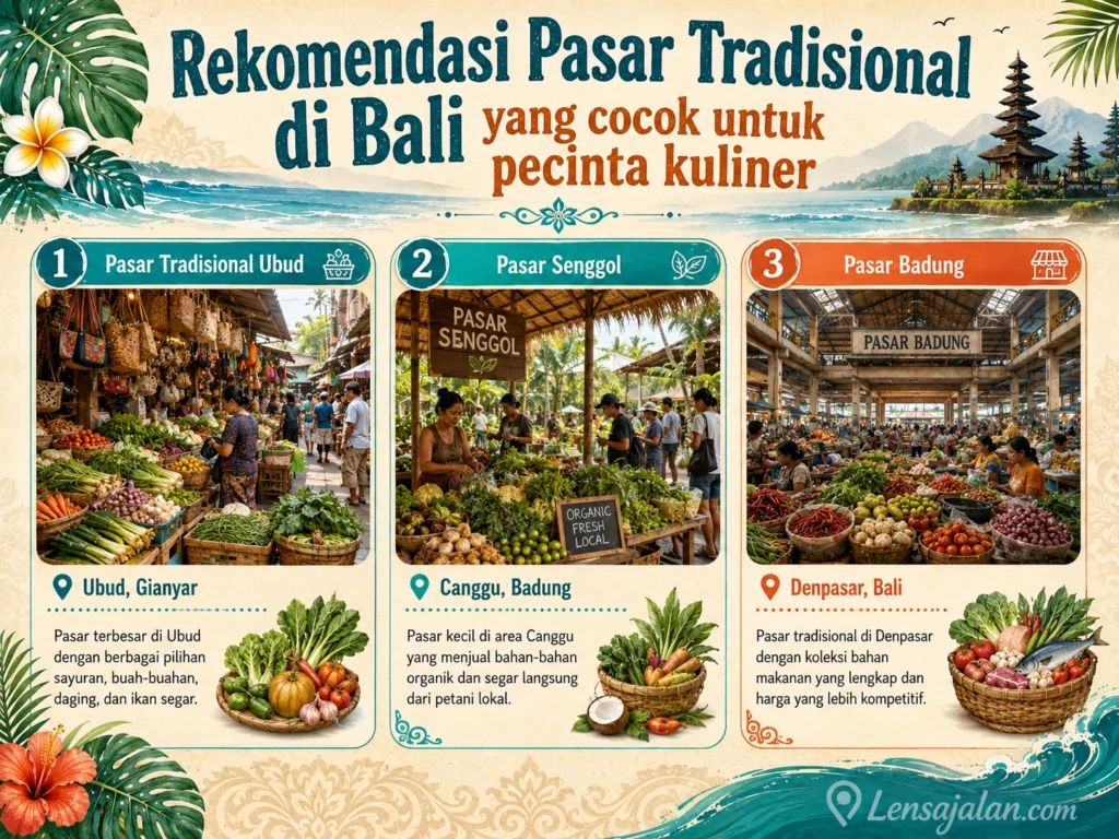 rekomendasi pasar tradisional di Bali yang cocok untuk wisata kuliner