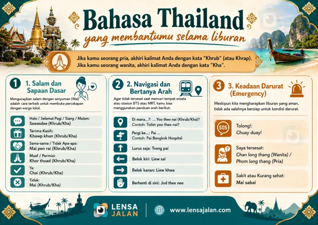 bahasa thailand dasar yang membantumu selama berwisata di thailand