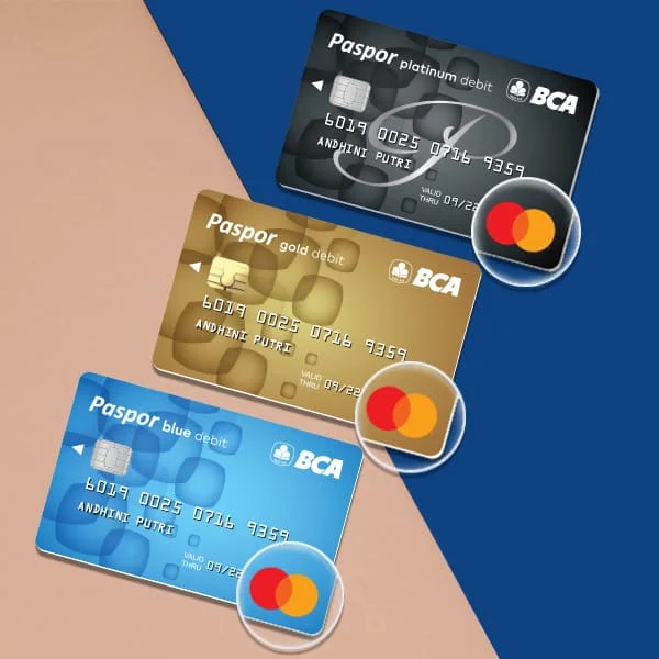 kartu debet dan kredit berlogo master visa