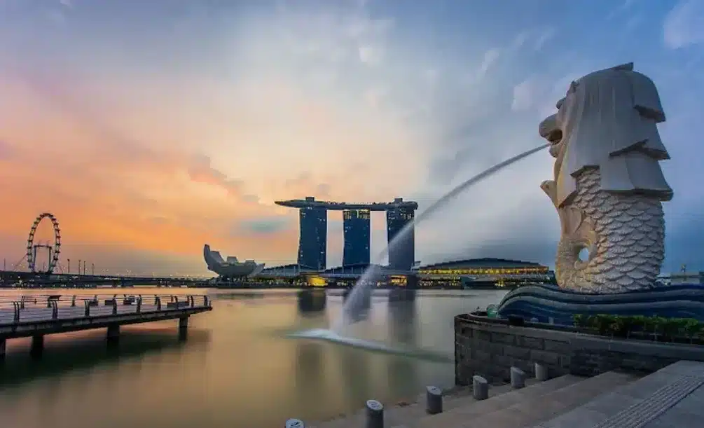 merlion park di singapore