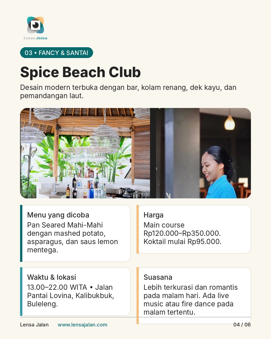 spice beach club lovina