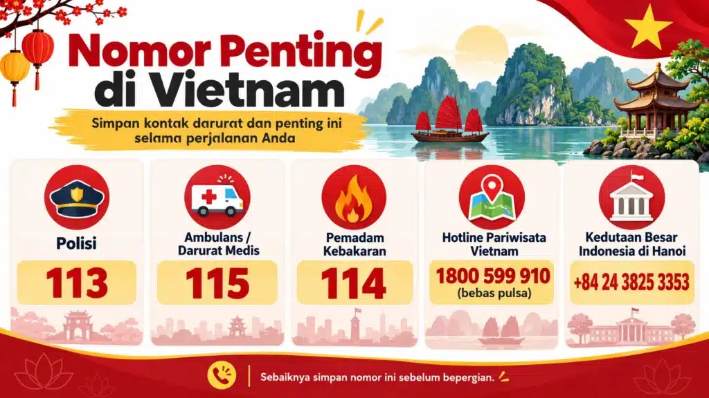 Nomor Telepon Darurat di Vietnam saat Berwisata Bersama Anak