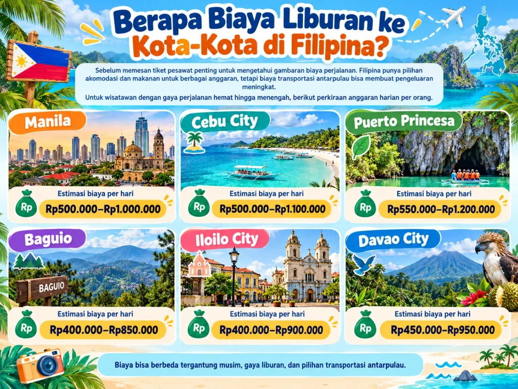 perkiraan biaya liburan ke filipina pertama kali